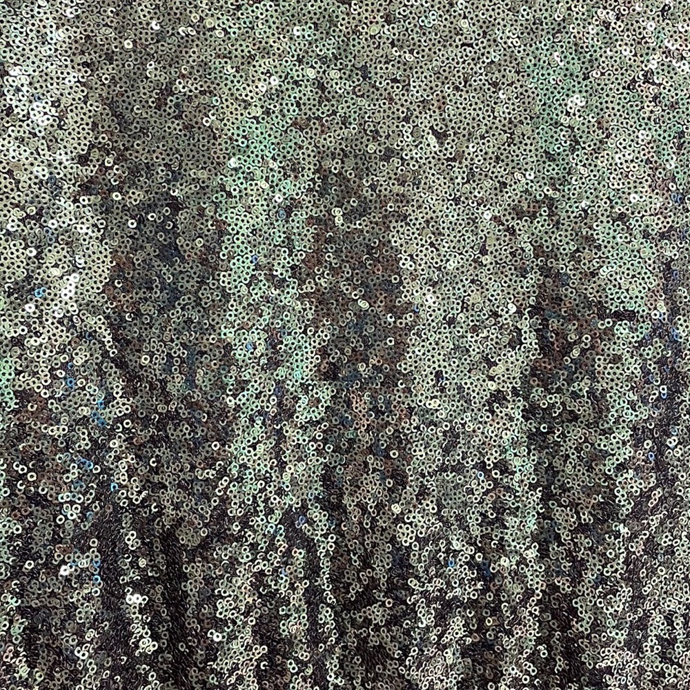 Lucy Paris Green Sequin Mini Dress Elastic Waist - Picture 16 of 16